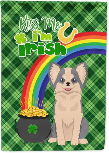 Vista 140 de Caroline's Treasures WDK4731GF - Bandera decorativa para jardín del día de San Patricio, color negro y tostado, Airedale Terrier, para jardín