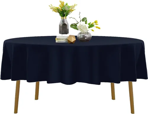 Vista 40 de Mantel de poliéster lavable de 132 pulgadas, resistente a las manchas y a las arrugas, mantel decorativo para mesa de comedor, fiestas de bufé
