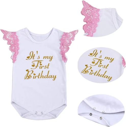 Vista 3 de Disfraz de princesa para bebé y niña de primer cumpleaños, con diseño de unicornio y falda tutú arcoíris (zapatos)