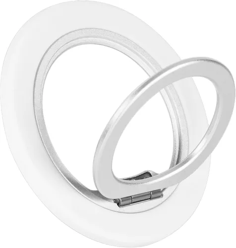 Vista 9 de Soporte para anillo de dedo, anillo de metal brillante para teléfono con espejo para iPhone 17 Pro Max, Galaxy S26 Ultra, soporte de anillo