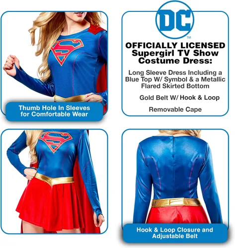 Vista 5 de Rubie's Costume Women's Supergirl Tv Show Costume Dress