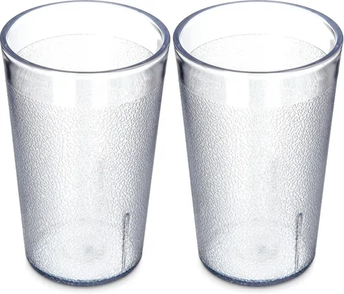 Vista 13 de Vasos de plástico Carlisle, apilables, resistentes a la rotura, sin BPA, Transparente