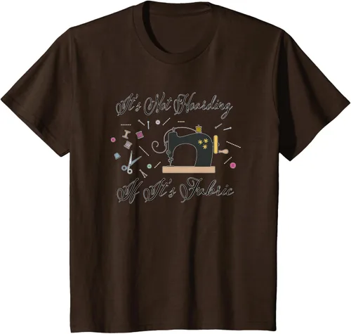 Vista 56 de It's Not Hoarding If Its - Camiseta de costura para acolchado, Blanco, S