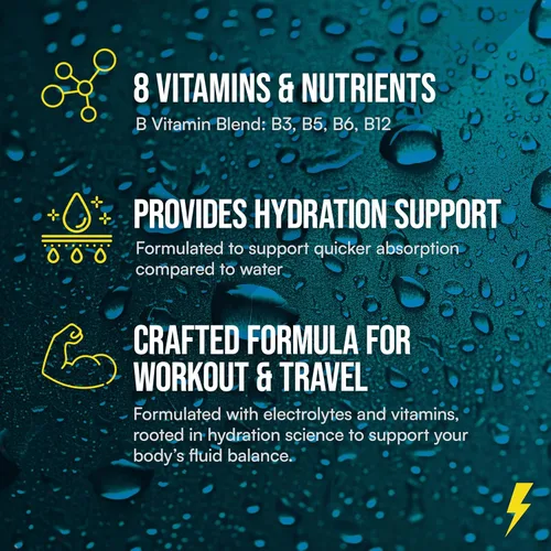 Vista 6 de Recharge Element Liquid Electrolyte® Hydration Boost Formula-Vanilla Chai Paquetes de Polvo de Electrolitos Mezcla de bebida sin azúcar, apta