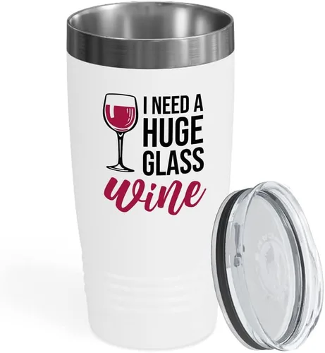 Vista 14 de Vaso vikingo edición negra para amantes del vino, 20 onzas, cualquier amigo del vino es un amigo del vino, cerveza casera y vino barman amantes