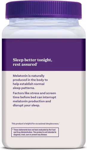 Vista 10 de Natrol Gomitas de melatonina, apoyo para dormir, 190 gomitas de melatonina para adultos con sabor a fresa, 10 mg de ayuda para dormir para adultos