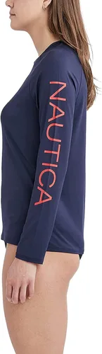 Vista 2 de Nautica Camiseta de natación de manga larga UPF 30 para mujer