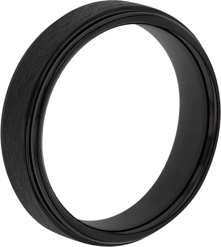 Vista 2 de STEEL NATION JEWELRY Tantalum Carbide 6mm Mens Wedding Band Ring - Choice of Color and