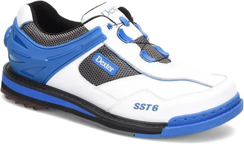 Vista 10 de Dexter Zapatos de bolos modernos para hombre Blanco/Rojo