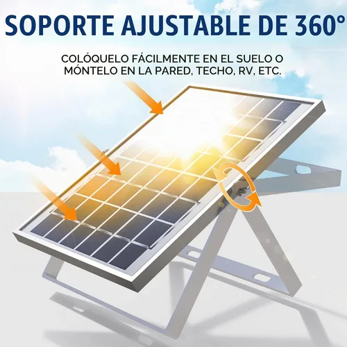 Vista 4 de Solperk Panel solar de 20 W, cargador solar para carga lenta y continua, cargador de batería solar y mantenedor, adecuado para automóviles
