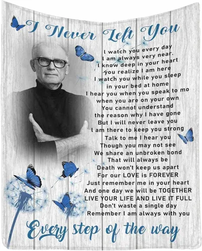 Vista 12 de Manta de memoria amorosa personalizada, no Longer be My Side but Forever in My Heart