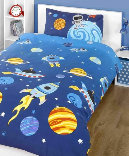 Vista 2 de Juego de funda de edredón y funda de almohada para cama individual