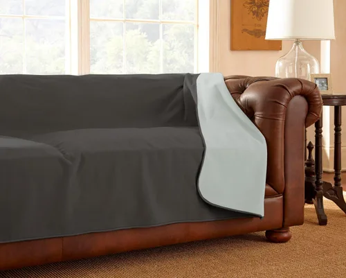 Vista 8 de Mambe Funda de muebles 100% impermeable para perros y gatos, protector de incontinencia para cama, sofá, sillón reclinable, manta de microfibra