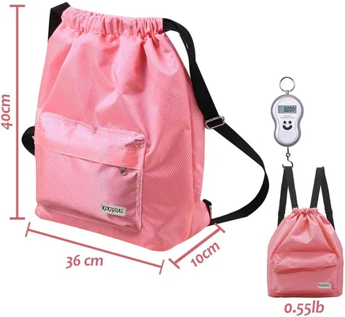 Vista 3 de KIKIGOAL Bolsa de natación separada seca y húmeda mochila portátil con cordón impermeable para gimnasio, deportes para piscina y playa