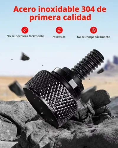 Vista 5 de Amazicha - Tornillo de asiento de acero inoxidable 304 negro brillante compatible con Harley Davidson 1996-2025