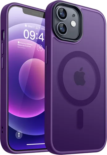 Vista 15 de CANSHN - Funda transparente compatible con iPhone 12/iPhone 12 Pro [Protección contra caídas de grado militar] No amarillea, funda protectora a