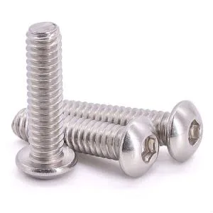 Vista 7 de 10-32 x 1" (50 PCS) Tornillos de cabeza de botón, acero inoxidable 304 (18-8), rosca completa, rosca fina UNF, ASME/ANSI B18.3-11