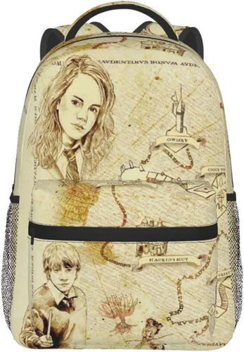 Vista 7 de Njinalw Mochilas de hombro de poliéster de anime, bolsa casual de viaje al aire libre, regalos para fanáticos del juego, Mochila casual 2