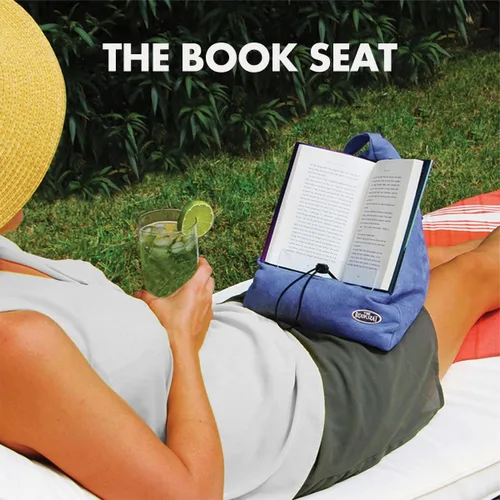 Vista 2 de The Book Seat - Púrpura Aubergine - La forma más cómoda de leer, ¡con las manos libres!
