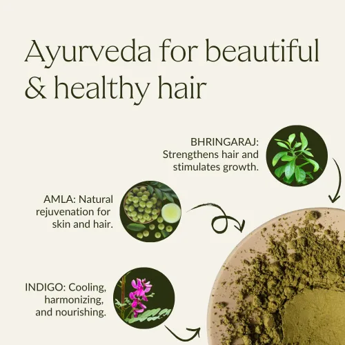 Vista 7 de khadi ASH BROWN Plant Hair Color – Cosmética natural – Color de cabello para mate y marrón medio – 100% herbal, natural y vegano – 3.5 oz