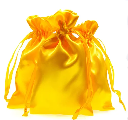 Vista 21 de Bolsas de regalo de satén azul bebé de 4 x 6 pulgadas, bolsas de joyería, bolsas de cordón para recuerdos de boda, baby shower, Navidad, 50 por