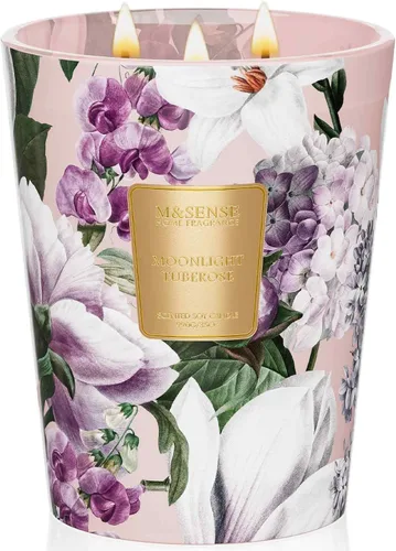 Vista 59 de M&SENSE - Vela de cera de soja natural aromática de 35 onzas, extragrande, 3 mechas, 150 horas, larga duración, combustión lenta, para decoración