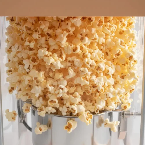 Vista 5 de Máquina comercial de palomitas de maíz con carrito, máquina de palomitas de maíz para cine con hervidor de 16 onzas, control de 3 interruptores