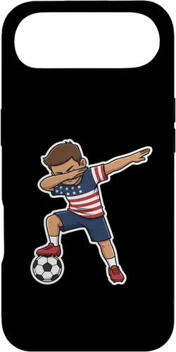 Vista 27 de Dab, Patriotic American Flag Player Case for iPhone 17