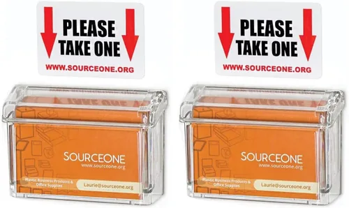 Vista 5 de SOURCEONE.ORG Source One - Tarjetero para exteriores, transparente, irrompible, incluye una calcomanía