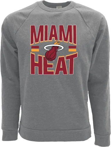 Vista 7 de Blue 84 Sudadera de cuello redondo de triple mezcla con licencia oficial de la NBA, estrellas de baloncesto