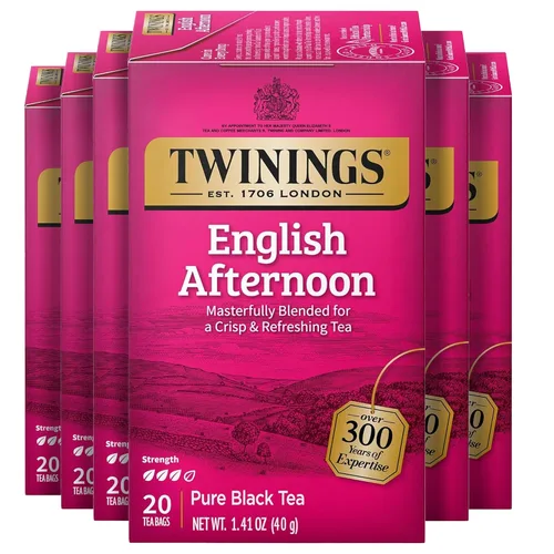 Vista 89 de Twinings Bolsas de té negro Blackcurrant Breeze envueltas individualmente, 20 unidades (paquete de 1), dulce, sabor picante, con cafeína, disfruta