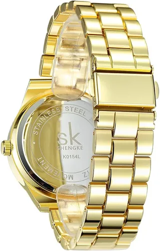 Vista 3 de Reloj de pulsera de cuarzo para mujer, fácil lector, fecha de expansión, reloj de cuarzo para mujer, reloj de pulsera de cuarzo 8126