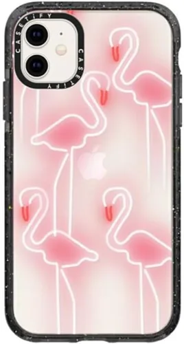 Vista 149 de Funda Impact de CASETiFY para iPhone 11 - Tiempo A Solas de Esther Kim - Negro Claro