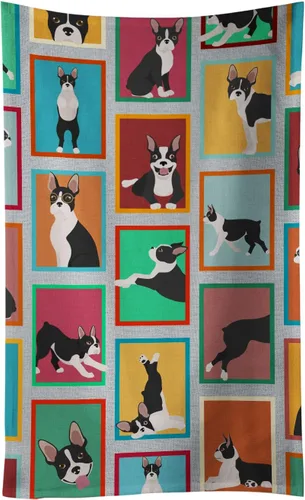 Vista 36 de Caroline's Treasures MLM1160KTWL - Lots of Red Siberian Husky - Toalla de cocina para invitados, toalla de baño decorativa para cara, té, paño