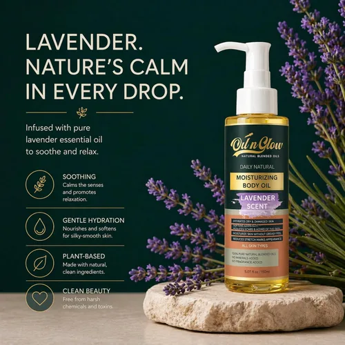 Vista 7 de Aceite corporal hidratante 100% natural para después de la ducha, aceites corporales hidratantes no grasos para mujeres y hombres, piel seca, 5.07