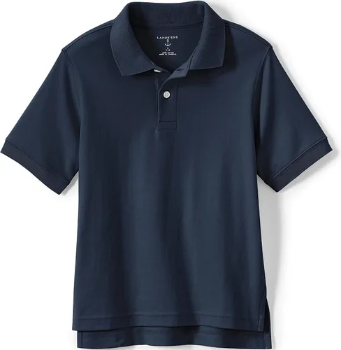 Vista 16 de Lands' End - Polo de uniforme escolar para niños – 100% algodón cómodo que dura todo el año, de fácil cuidado, manga corta Negro