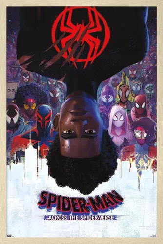 Vista 14 de Trends International Marvel Spider-Man: Across the Spider-Verse - Póster oficial de pared de una hoja, 22.38 x 34 pulgadas, versión enmarcada