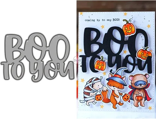 Vista 10 de DzIxY Juego de troqueles de metal fantasma de calabazas de Halloween para hacer tarjetas, juegos de troqueles de papel para grabar, plantillas
