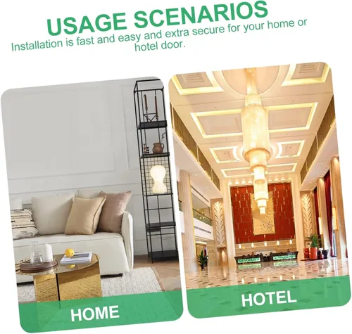 Vista 7 de BESTonZON Cerradura de cerrojo de metal para valla de metal Cerradura de cadena de puerta Muebles para el hogar Muebles deslizantes Cerradura