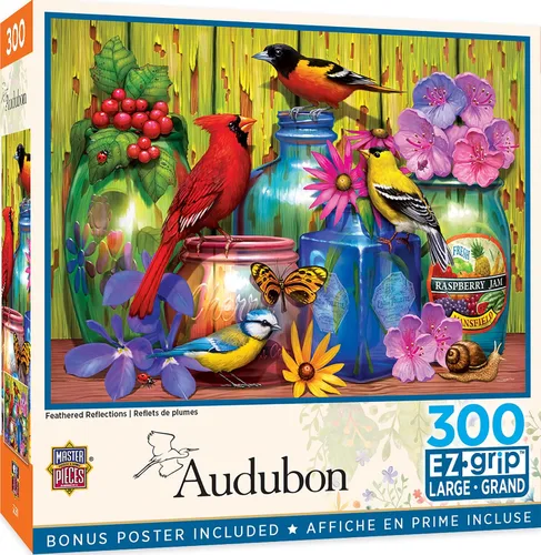 Vista 12 de MasterPieces Rompecabezas EZ Grip de 300 piezas, una casa de pájaros americana, 18 x 24 pulgadas