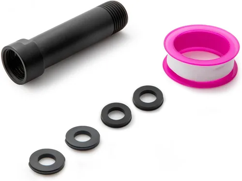 Vista 20 de OFFO Brazo de extensión de cabezal de ducha, extensión de brazo de ducha, extensor de cabezal de ducha hecho de acero inoxidable 304, extensión