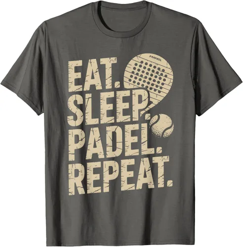 Vista 110 de Camiseta Eat Sleep Padel Repeat Padel Jugador de Tenis