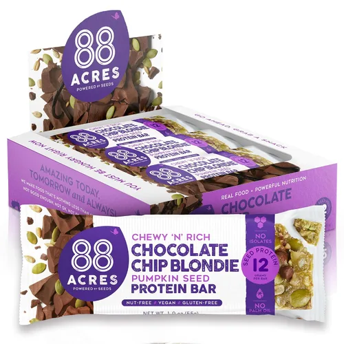 Vista 19 de 88 Acres Banana Bread - Barra de semillas de proteína de 9 unidades, 1.9 onzas