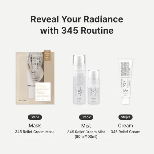 Vista 8 de Dr.Althea 345 Relief Cream Mist Bruma facial hidratante con extracto de arroz Cuidado calmante para pieles sensibles Cuidado de la piel vegano