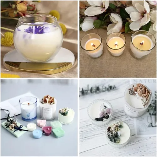 Vista 5 de TooGet Gránulos de cera de parafina, 100% pura y natural de cera de parafina blanca para hacer velas, enlatado, impermeabilización, formulaciones