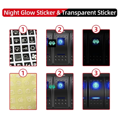 Vista 4 de Panel FXC impermeable, con ranura de doble puerto USB, fusibles de 4.2 A, visualización digital de voltaje, toma de encendedor y 4, 6 u 8 tipos
