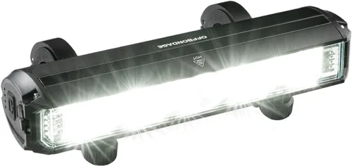 Vista 8 de Barra de luz para bicicleta eléctrica, batería recargable de luz frontal súper brillante, IPX5 impermeable, 5 modos de faros de bicicleta