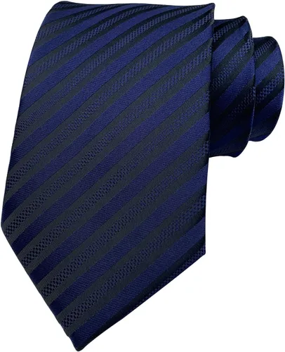 Vista 94 de Secdtie Corbata clásica de seda tejida jacquard a rayas para hombre