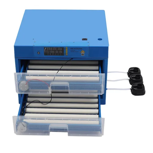 Vista 5 de Incubadora de 128 huevos con giro automático de huevos y control de humedad, incubadoras de uso general de 2 capas para incubar huevos con giro