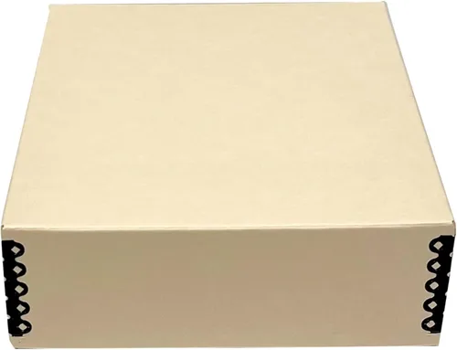 Vista 47 de Lineco Museum - Caja de almacenamiento archivado, 8.75x10.75x1.5 pulgadas. Diseño frontal abatible. Sin ácidos con borde de metal. Organiza fotos